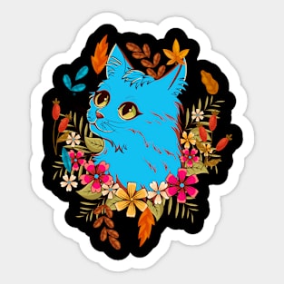 Cats Autumn Fall Sticker